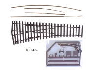TILLIG 85422 - H0 Bausatz Weiche links, Herzstückwinkel 15°
